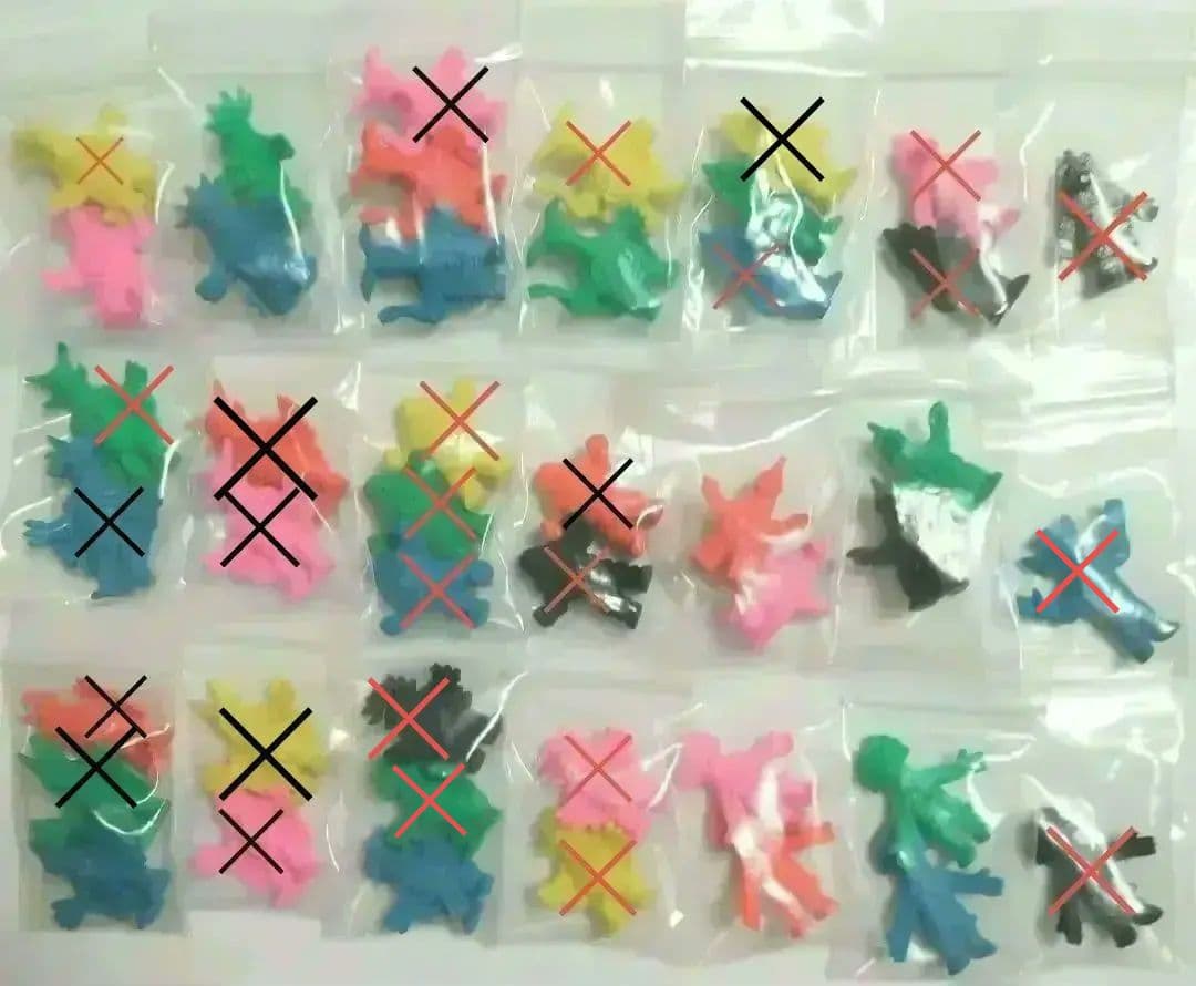 画像６枚★コレクション含　ウルトラマン怪獣消しゴム　ポピー７期前半　※バラ売り可