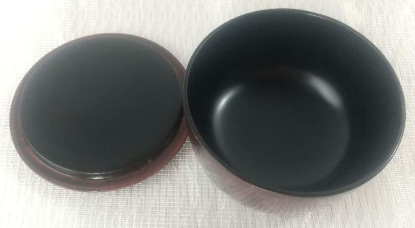 『籠師・和田鱗司』作　茶籠　御所籠一式　茶道具　共箱 7711