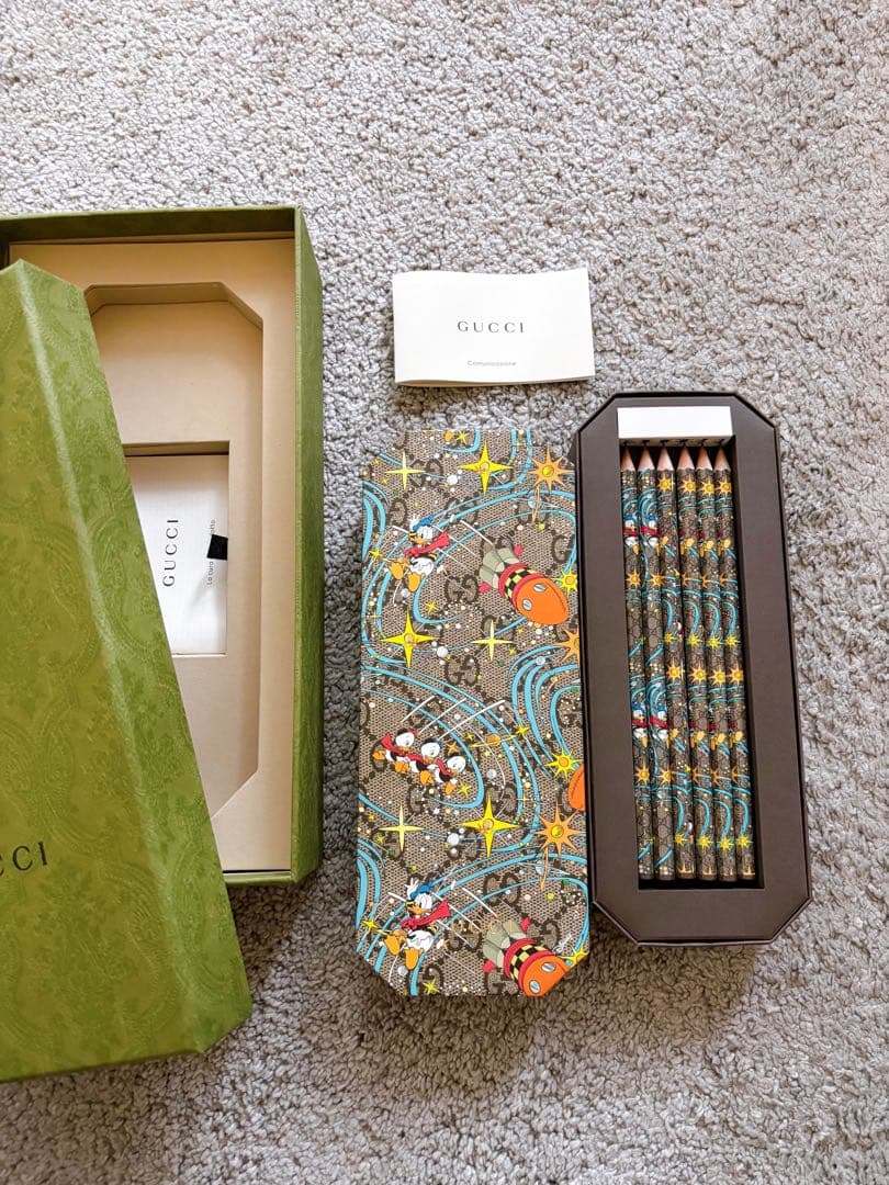 新品未使用 GUCCI Disney グッチ ディズニーコラボ 鉛筆6本セット