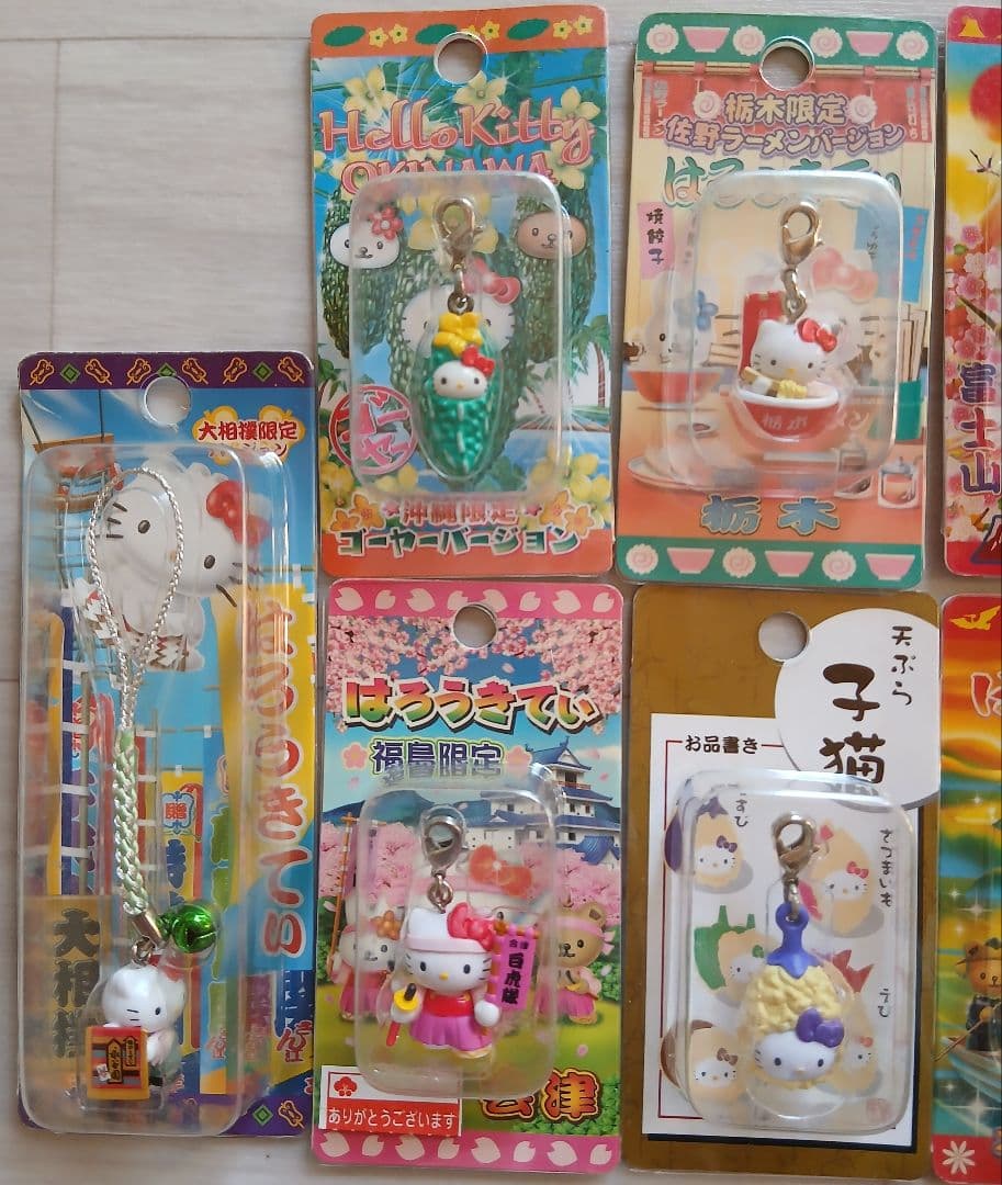 ハローキティ ご当地 限定 根付 チャーム ストラップ 16種 まとめセット