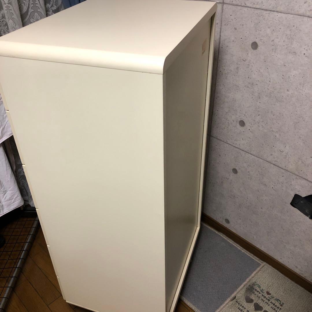 B038 レグナテック　6段　ハイチェスト　タンス　ベビー（ホワイト）