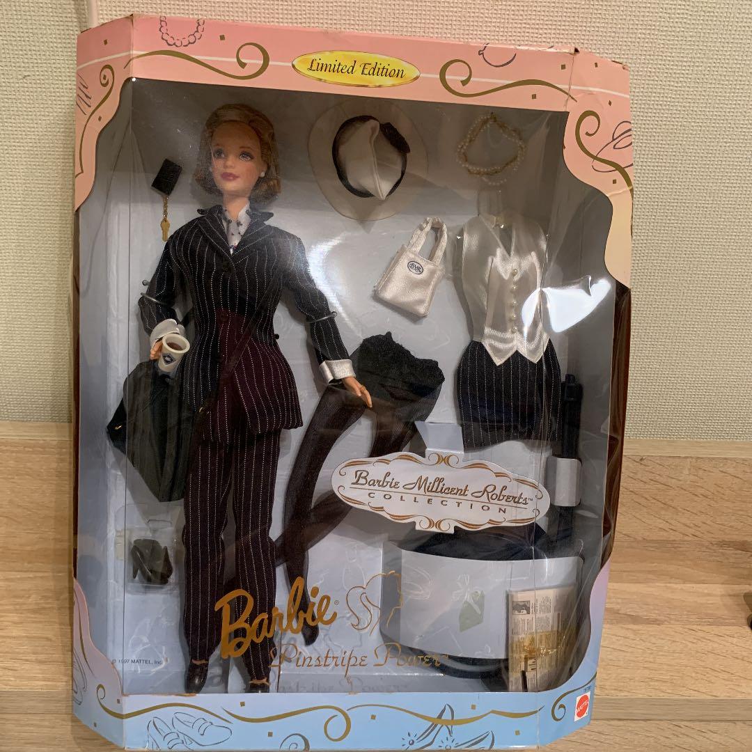 バービー 人形　ミリセントロバーツ　ピンストライプパワー　レアです