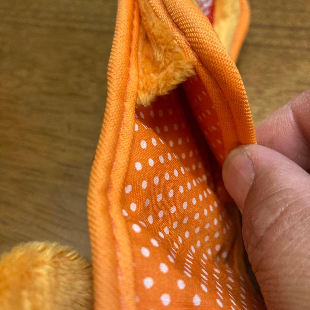 marble mascot ぬいぐるみポーチ　マーブルマスコット　オレンジ　クマ