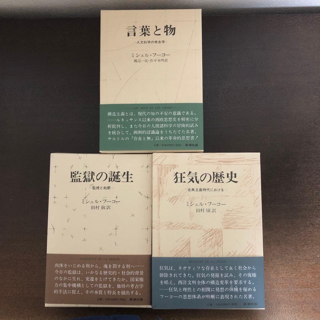 言葉と物、監獄の誕生、狂気の歴史