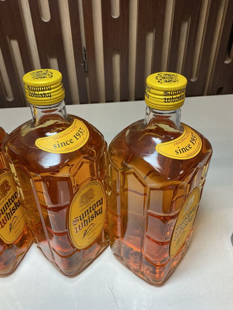 596［未開栓］サントリーウイスキー 角ビン 700ml 4本セット