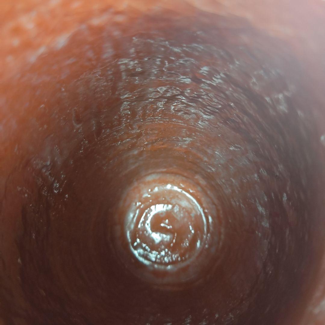 ウ295 水指『川崎和楽造』『梔子くちなし　赤楽　水指　共箱』茶道具