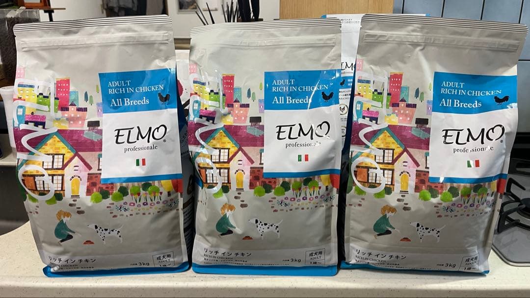 ELMO リッチインチキン ドライフード 3kg×3パック