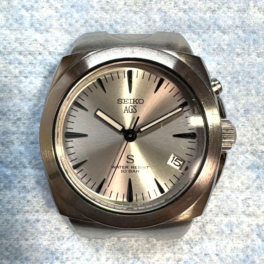 セイコーAGSキネティック5M42 メンズ腕時計 ジャンク 現状渡しの出品です！