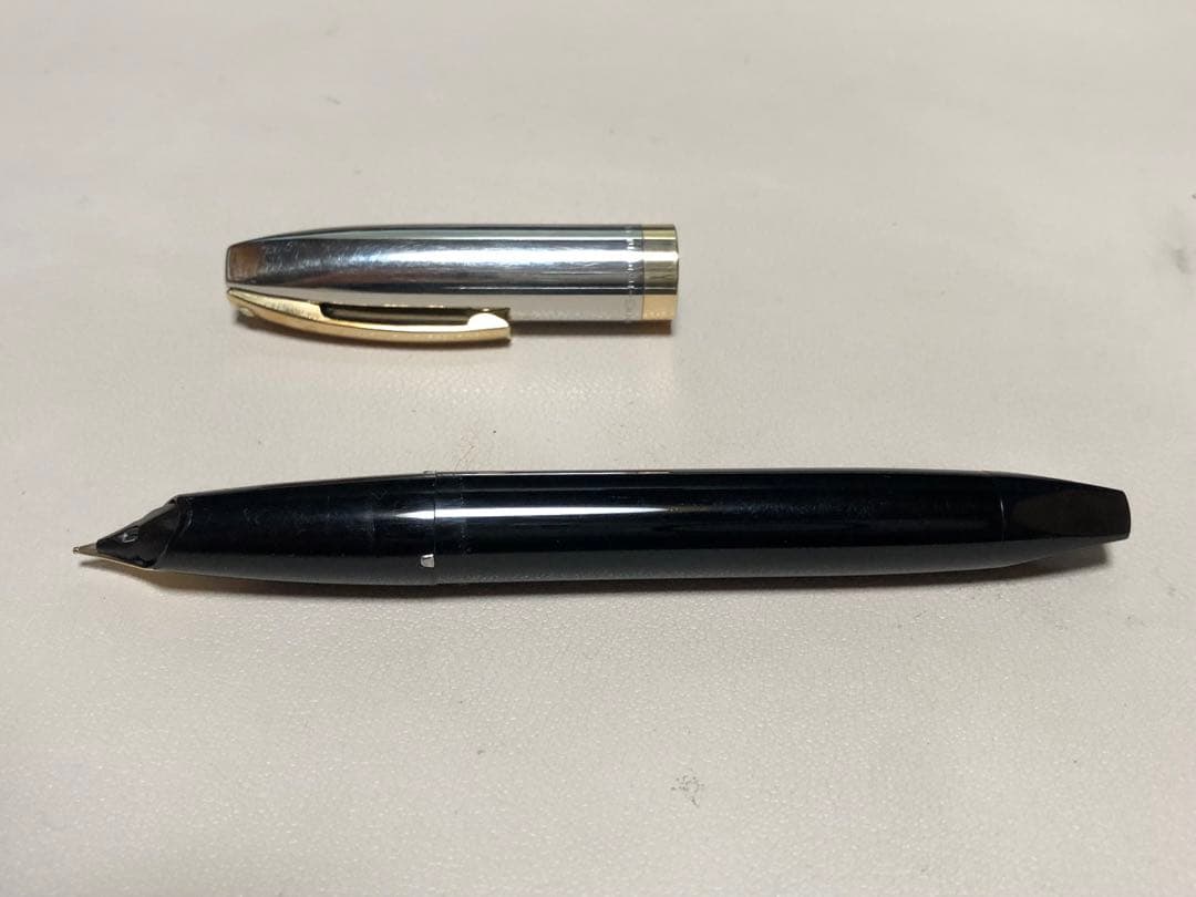 SHEAFFER シェーファー 万年筆 スノーケル ブラック×シルバー