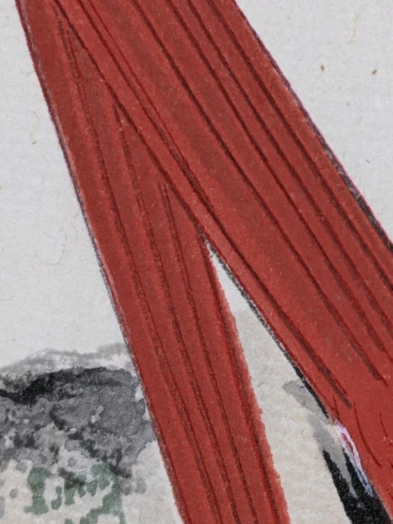 ♦中国 梅花尾長鳥 書画骨董 水墨画 絵画 骨董品 コレクション アンティーク