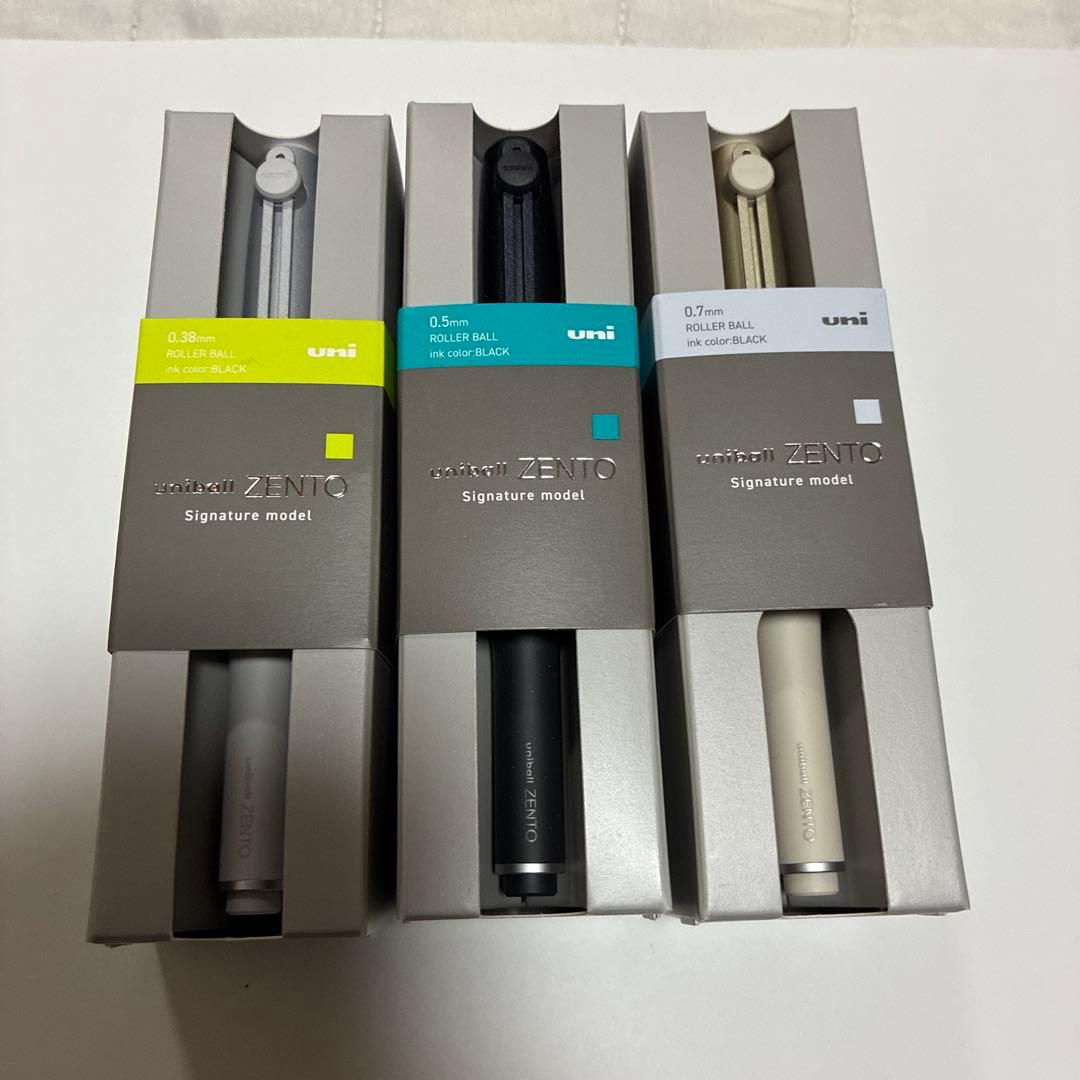 新品　uniball ZENTO ユニボールゼント シグニチャーモデル 3本