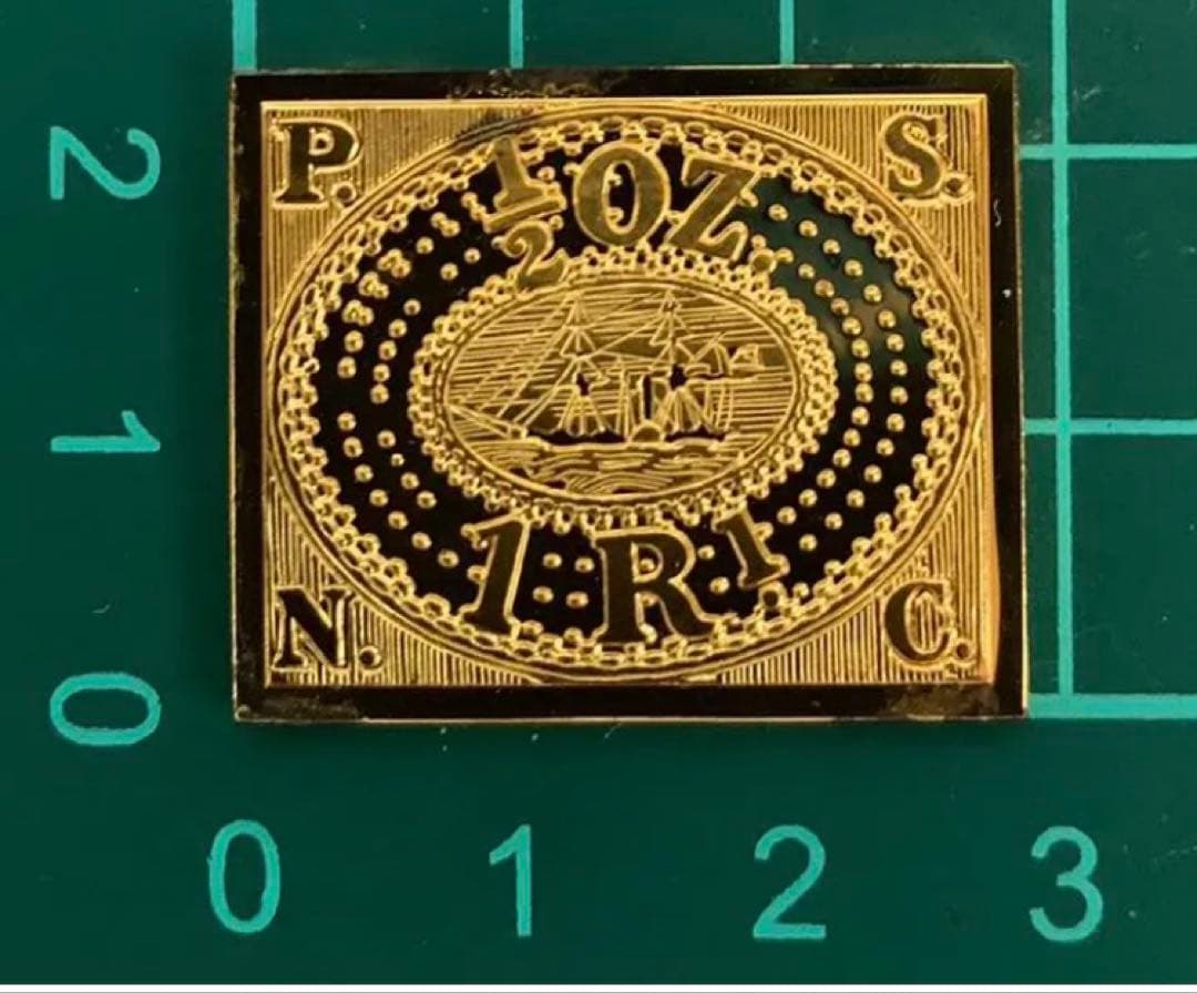 フランクリンミント 切手レプリカ 世界の国々の最初の切手 ペルー 説明書付き1枚