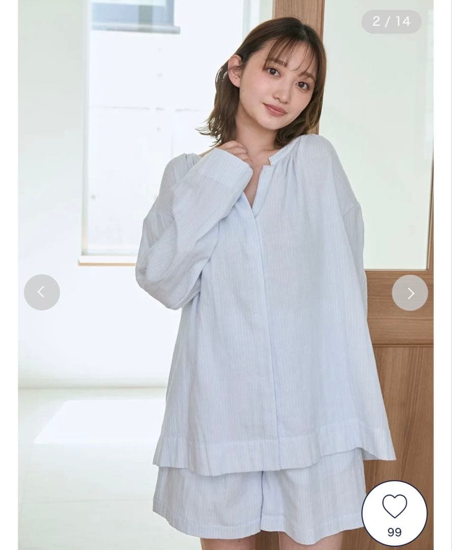 gelatopique ガーゼストライプ3点セット