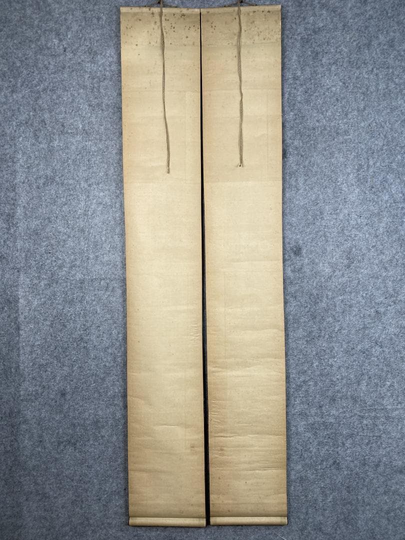 在銘(雪山) 梅竹図 絹本 双幅 時代物 掛軸24120701