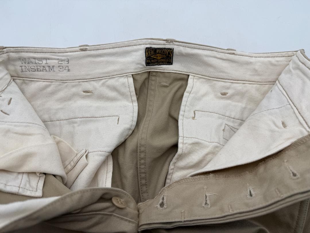 THE REAL McCOY’S リアルマッコイズ チノパン ベージュ W29