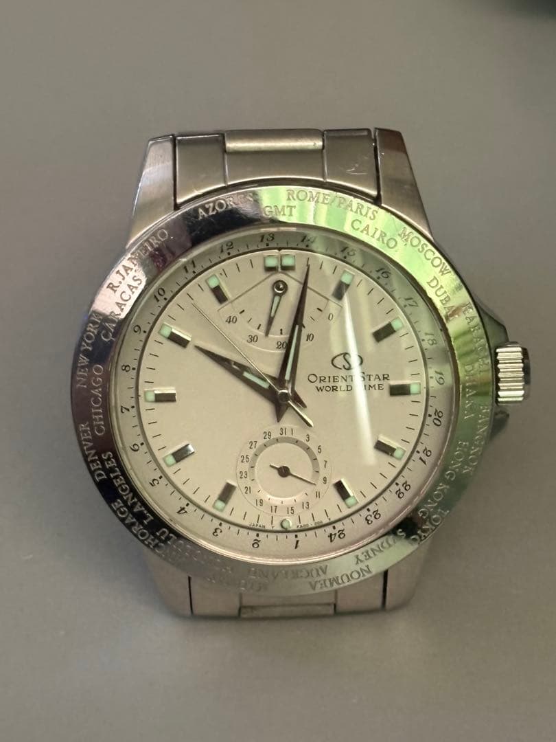 オリエントスター ワールドタイム 自動巻き時計 WZ0021FA