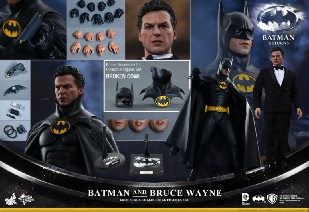 ホットトイズ　mms294 バットマンリターンズ　バットマン&ブルースウェイン