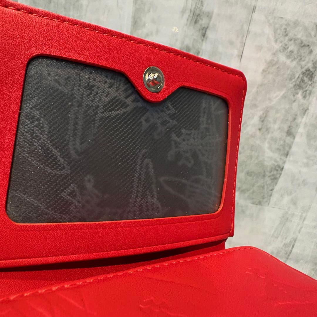 Vivienne Westwood 3つ折り財布 / レッド/シルバー金具付き
