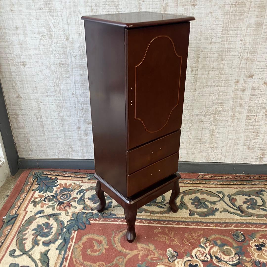 北欧レトロ Powellパウエル 猫脚 木製ジュエリーケース アクセサリーケース