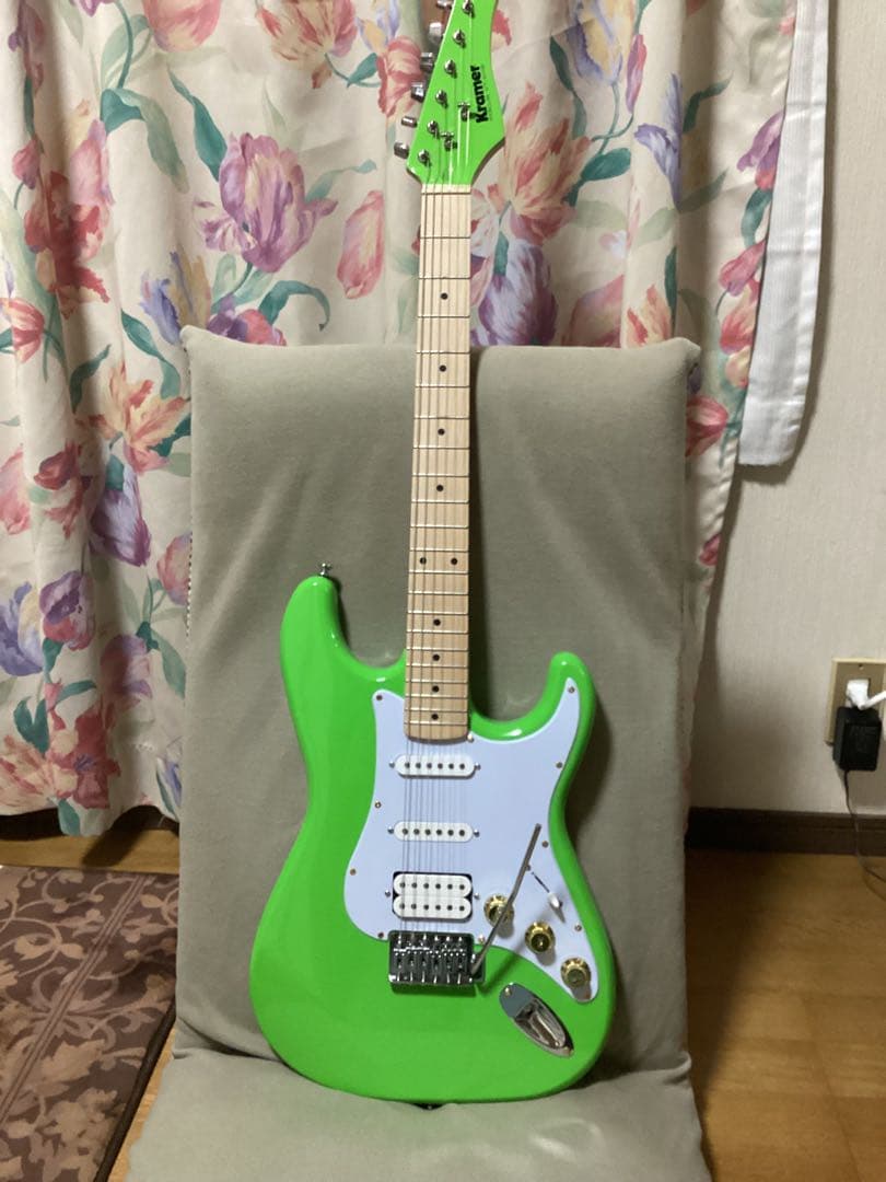 クレイマー Kramer エレキギター ストラトキャスター グリーン 美品