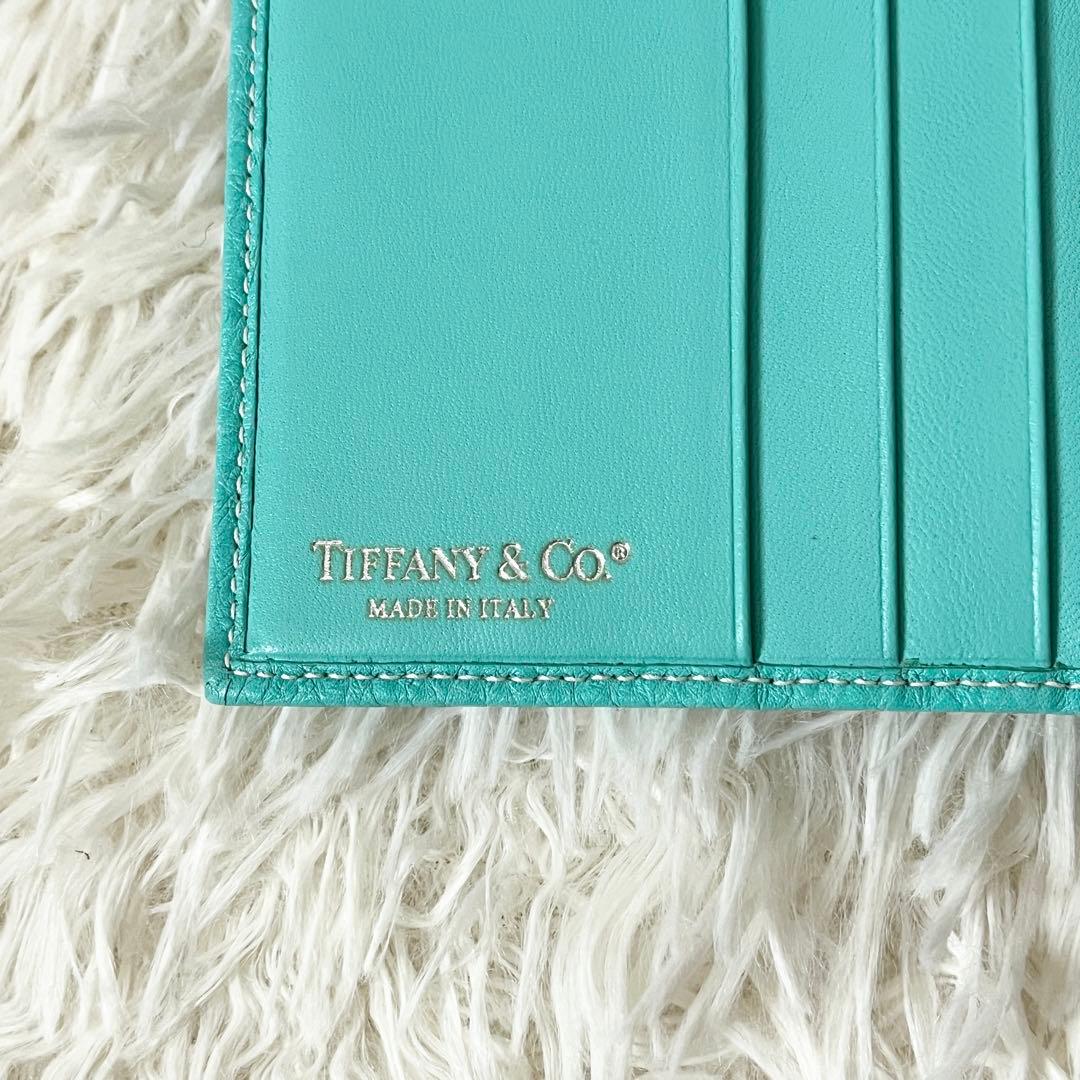 新品未使用✨ティファニー　二つ折り財布　ターンロック　ティファニーブルー　レザー