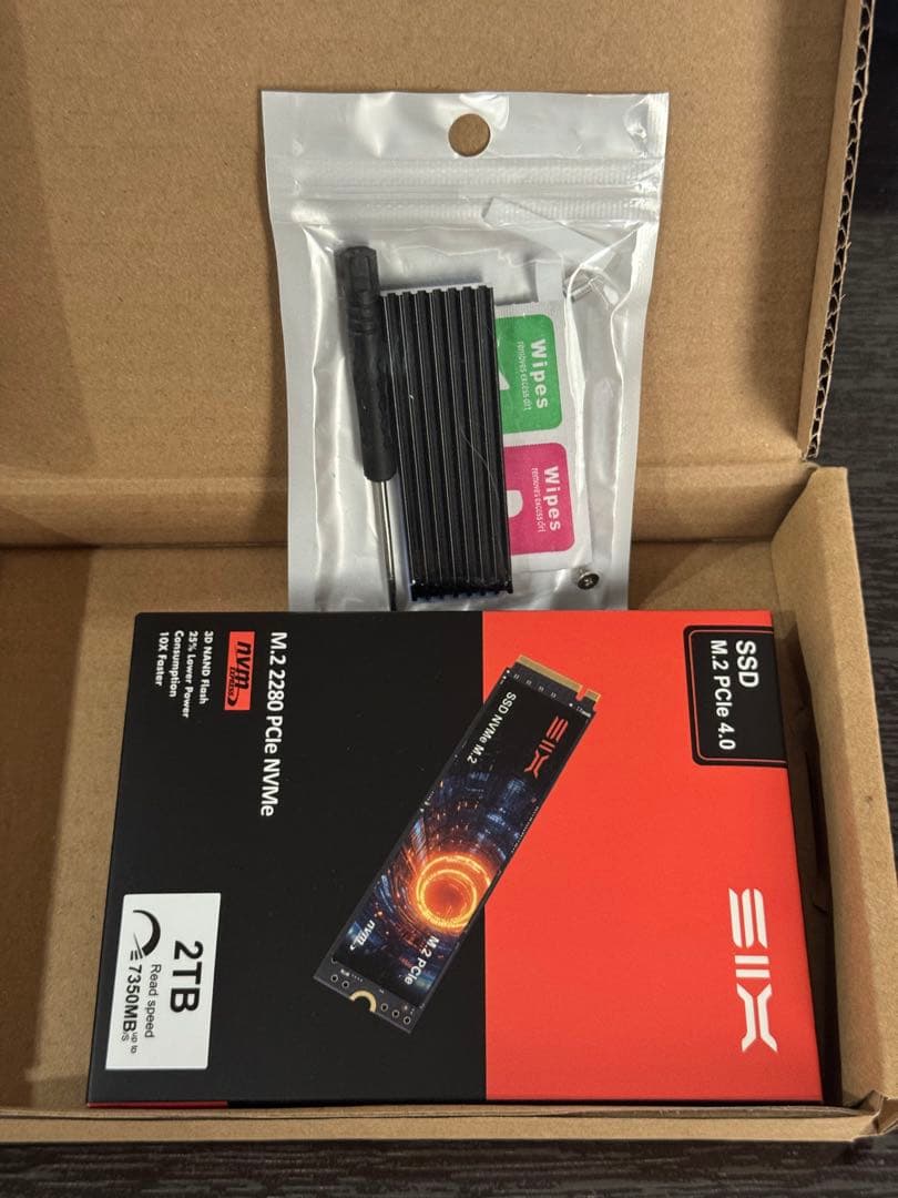 【新品】SIX NVMe M.2SSD PCIe Gen4x4 2TB 2280
