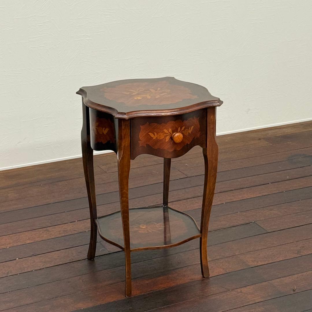 H17K50b イタリア 象嵌細工 コンソールテーブル