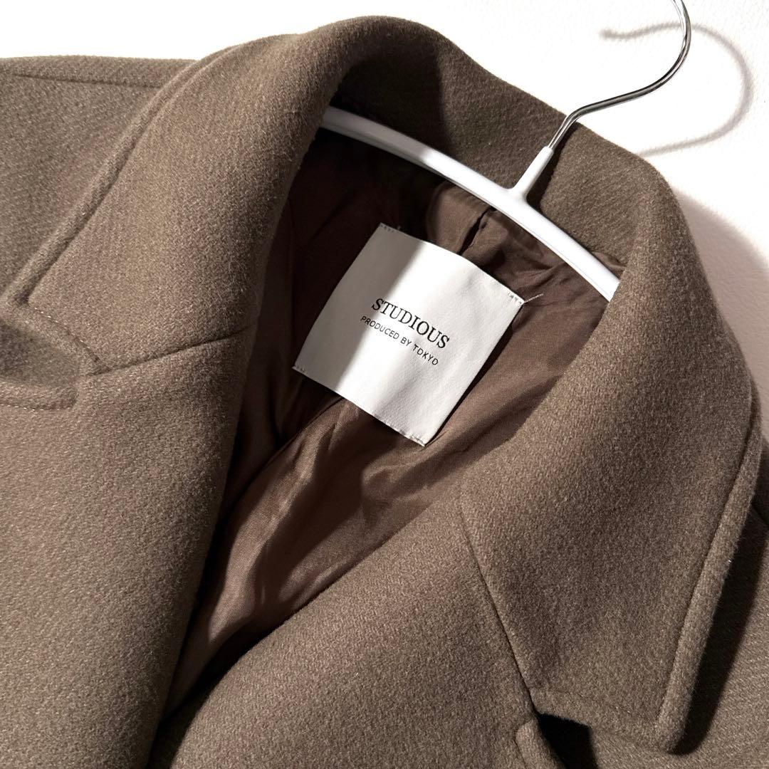 STUDIOUS ロングコート ウール チェスターコート カシミヤ