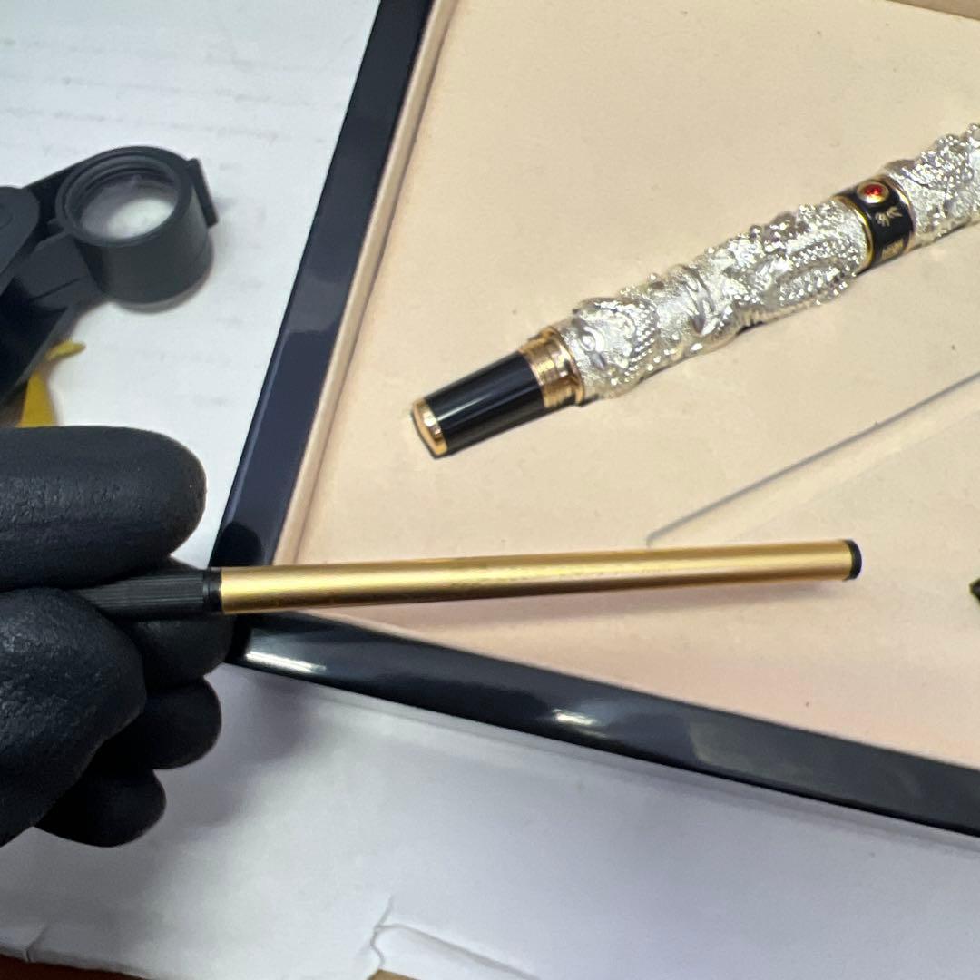 英雄（ＨＥＲＯ） ローラーボール 兼用 万年筆 木製箱付　12ｋ