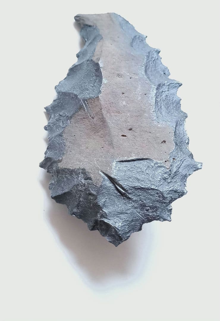 握り斧 サヌカイト 石器 394 原始時代模写