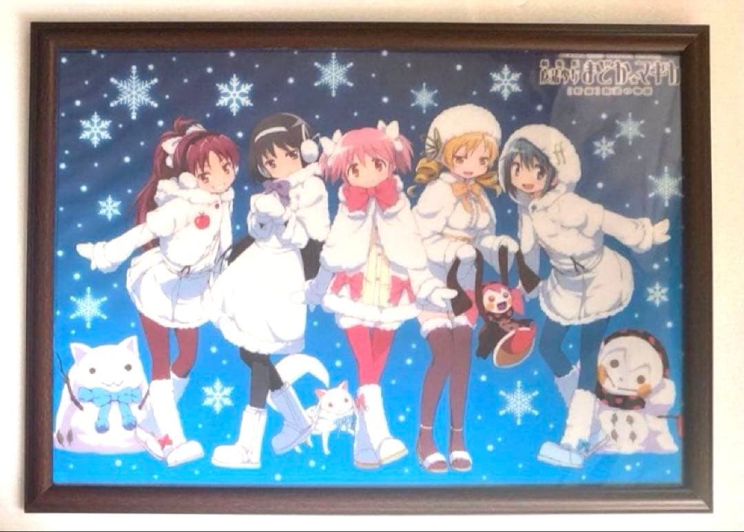 魔法少女まどか☆マギカ　まどマギ　ローソン　雪まつり　A3　クリアポスター