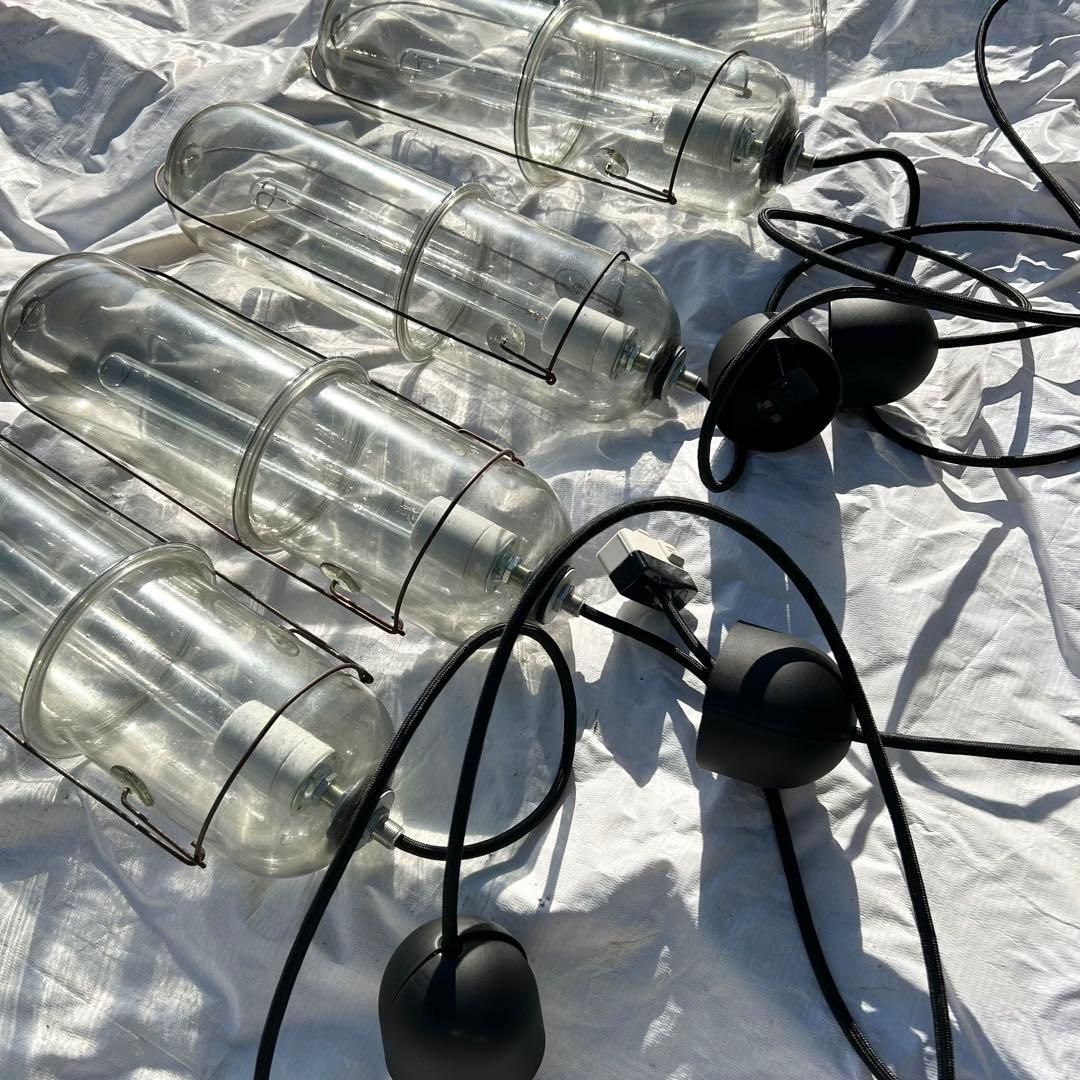 ピーター・アイビー　ライトカプセル　L クリアガラス ペンダントライト セット