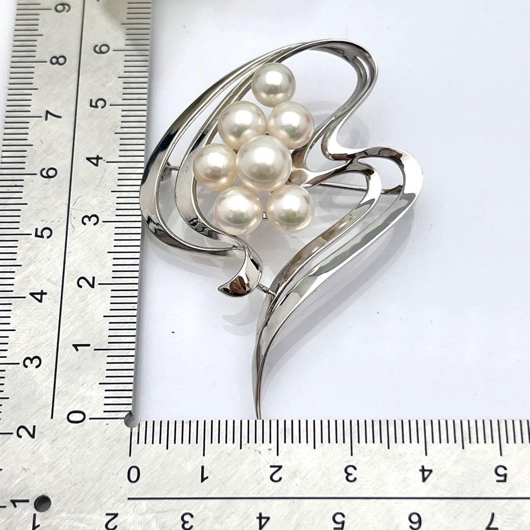 ☆美品☆ミキモト　パール　シルバー　ブローチ