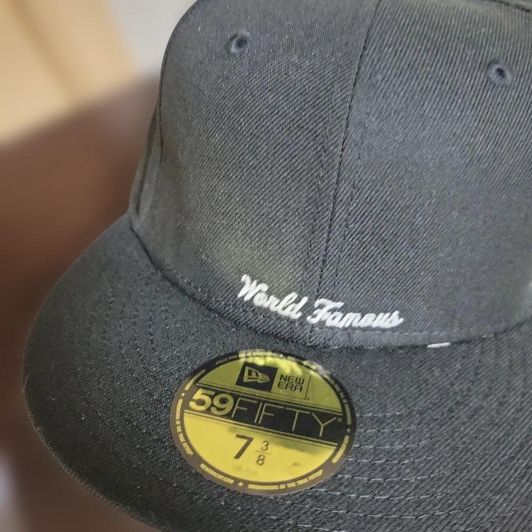 Supreme 59FIFTYキャップ 黒色 7 3/8　タグ付き