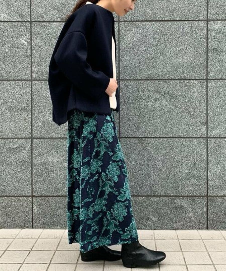 BEARDSLEY ジャガード サルエル パンツ ゴム 刺繍