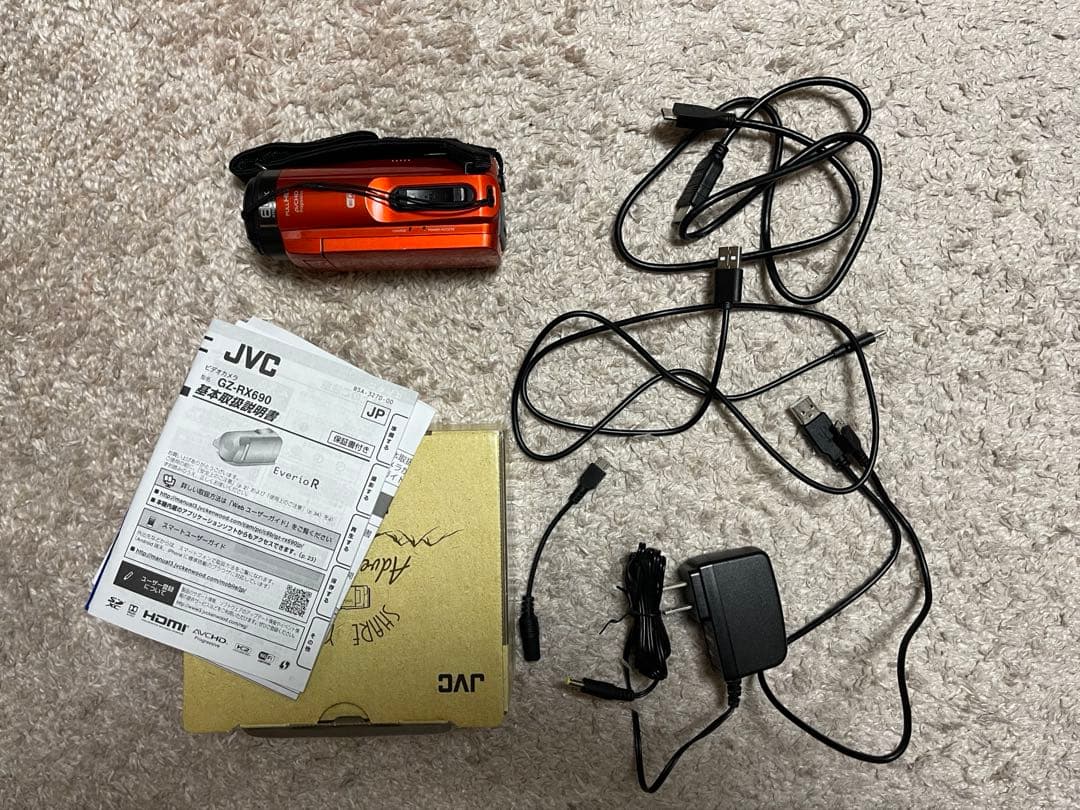 美品! JVC Everio R GZ-RX690-Dオレンジ