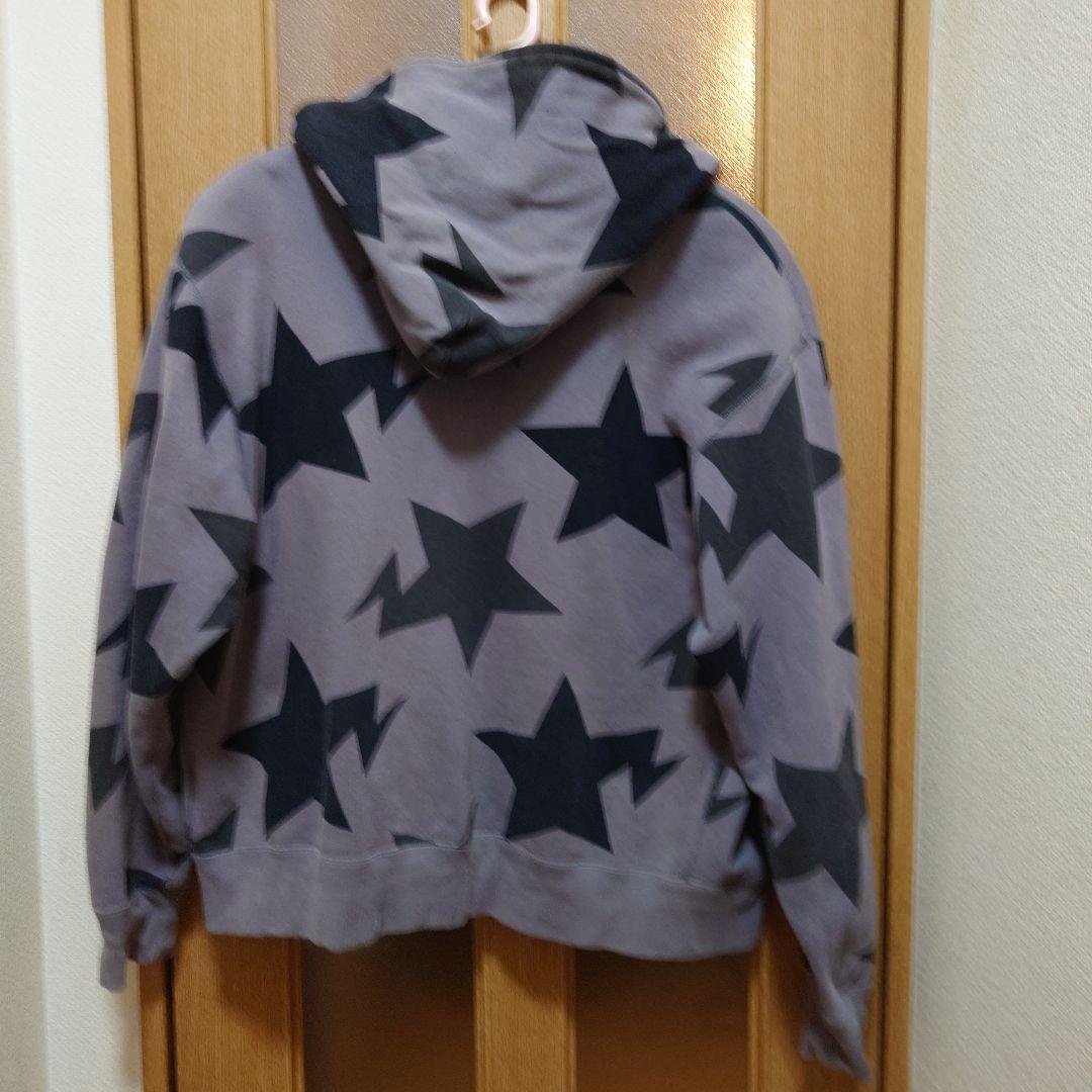 A Bathing Ape 星柄ジップアップパーカー L
