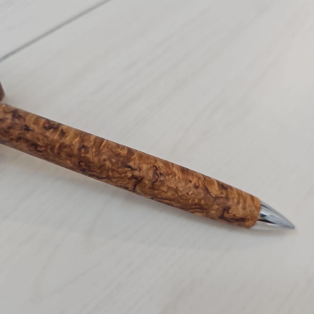 工房楔　ペンシル楔　スタビライズドウッド　マースルバーチ 花梨リボン杢