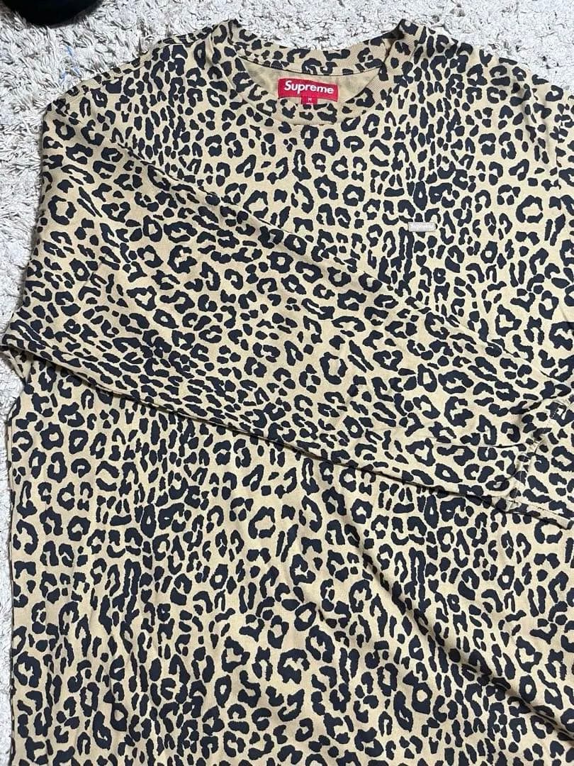 トップス Supreme Small Box L/S Tee Leopard M