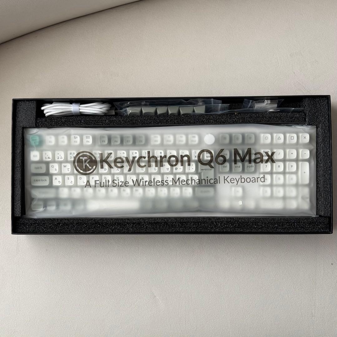 【未使用】Keychron Q6 Max フルサイズワイヤレスキーボード