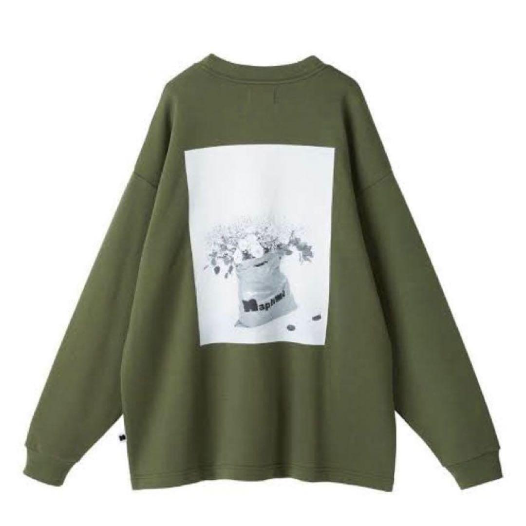 Naptime. フォトプリントプルオーバーカットソー KHAKI 【S】