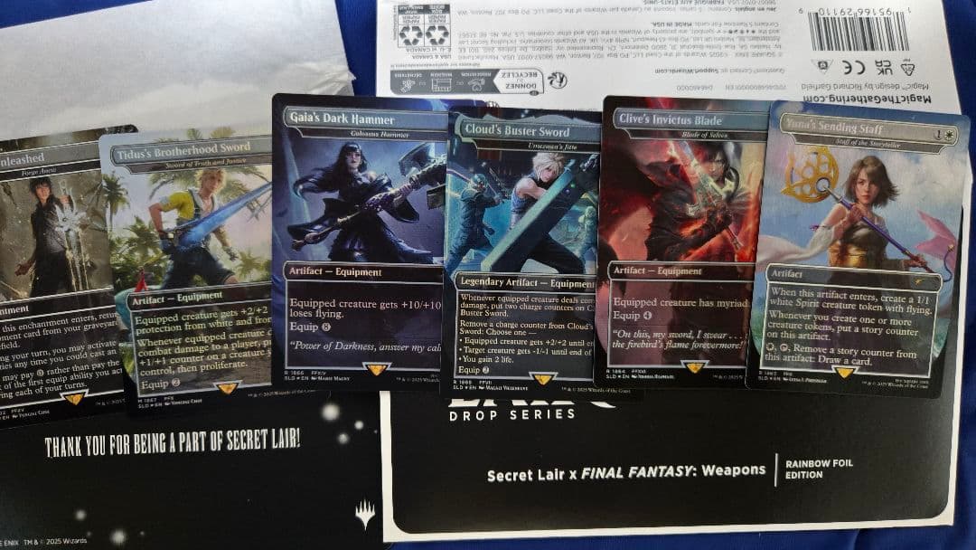 【開封済】Secret Lair FF 3種類 Foil 英語