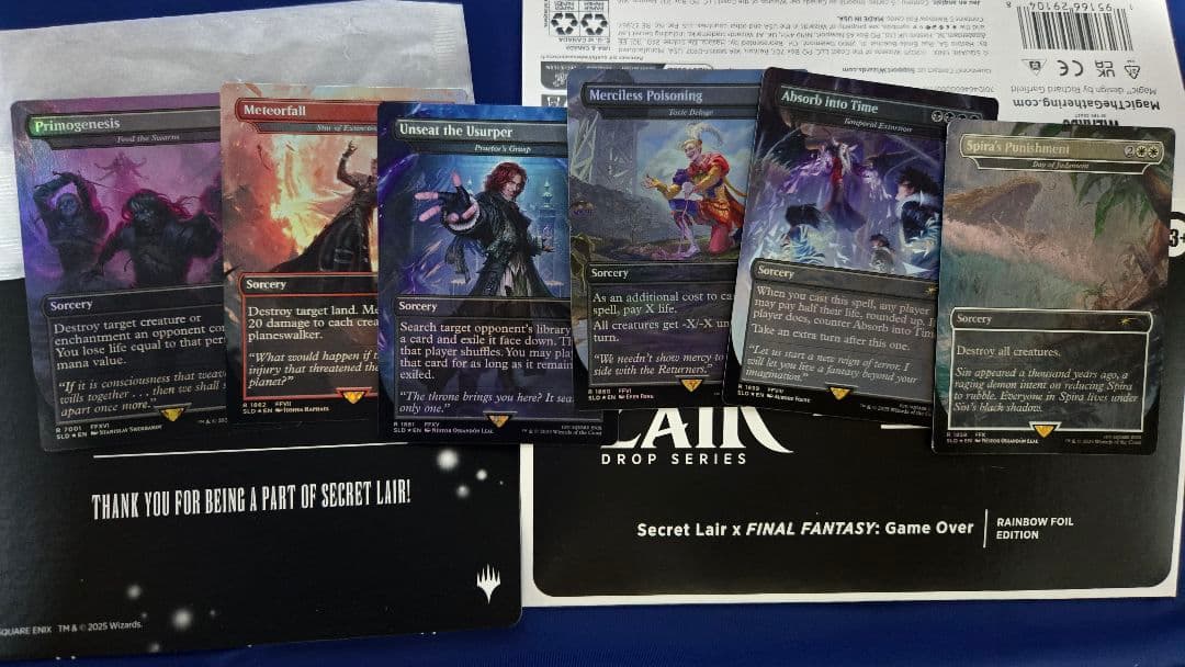 【開封済】Secret Lair FF 3種類 Foil 英語