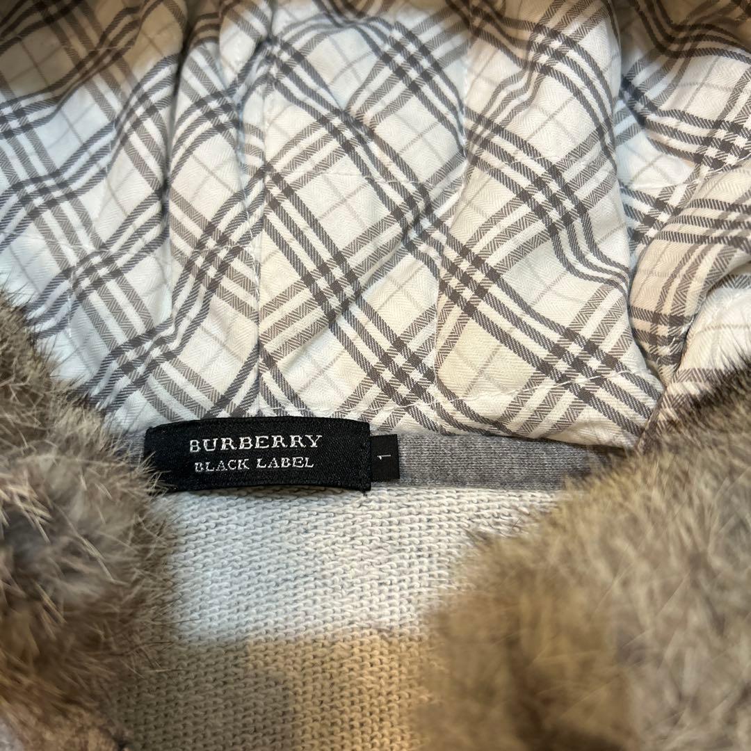 BURBERRY BLACK LABEL グレー パーカー