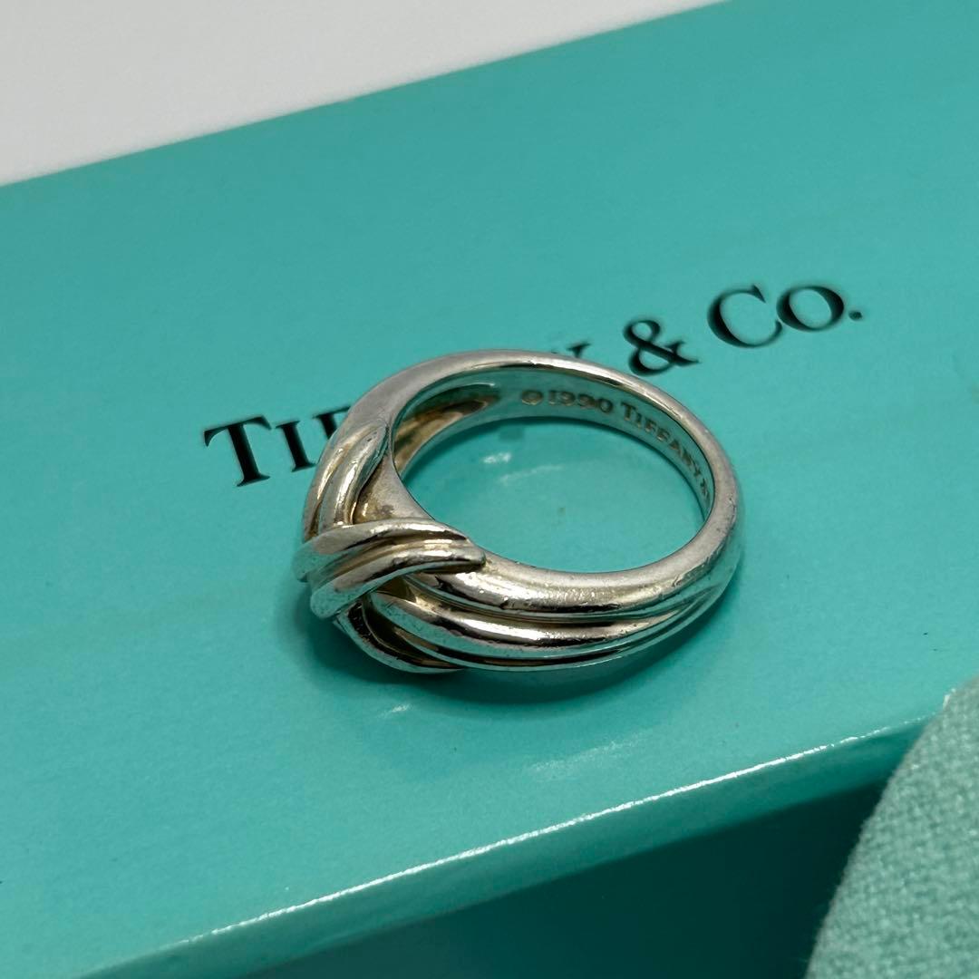 【店舗クリーニング済】TIFFANY&CO. シグネチャーリング　シルバー　7号