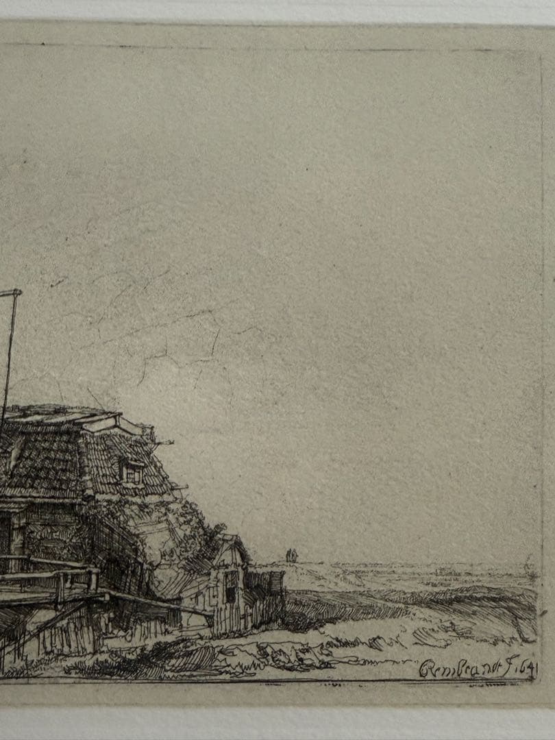 貴重　レンブラント 「風車」エッチング作品