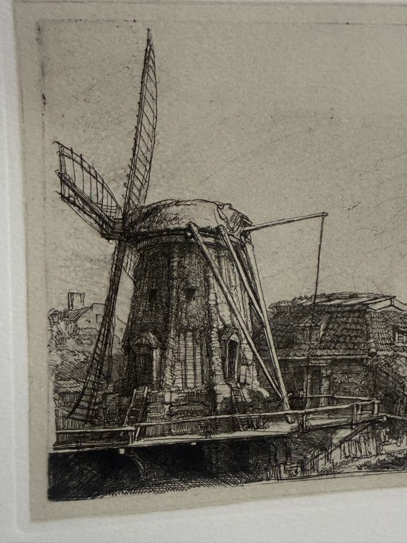 貴重　レンブラント 「風車」エッチング作品