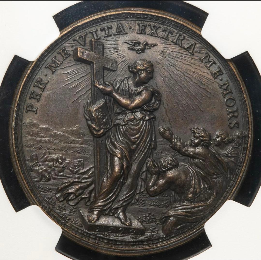 1673年 バチカン 教皇クレメンス10世　ブロンズメダル