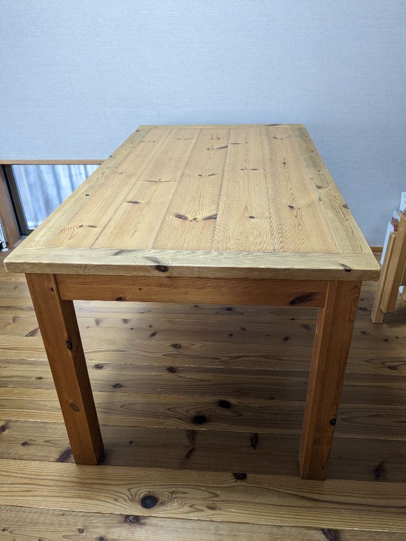 パイン材　ダイニングテーブル　4人掛け　4人　ボルドーパイン　レッドパイン