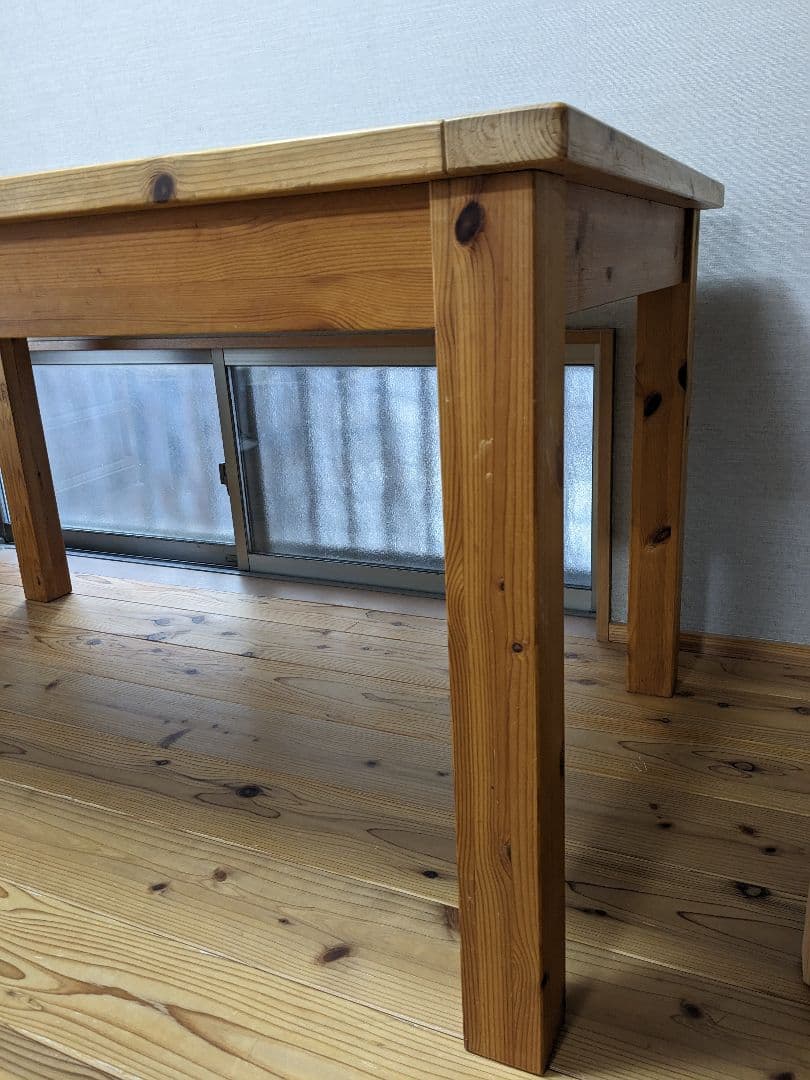 パイン材　ダイニングテーブル　4人掛け　4人　ボルドーパイン　レッドパイン